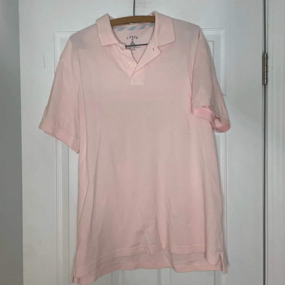 J. CREW Repp Polo NWT in pink - XL